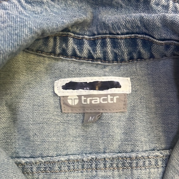 Tractr Girl’s Denim Jacket Size M - Picture 3 of 6